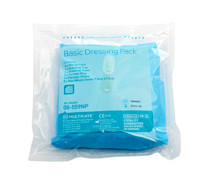 Multigate | Basic Wound Dressing Pack, Queensland Type, Sterile, Latex Free 08-559NP