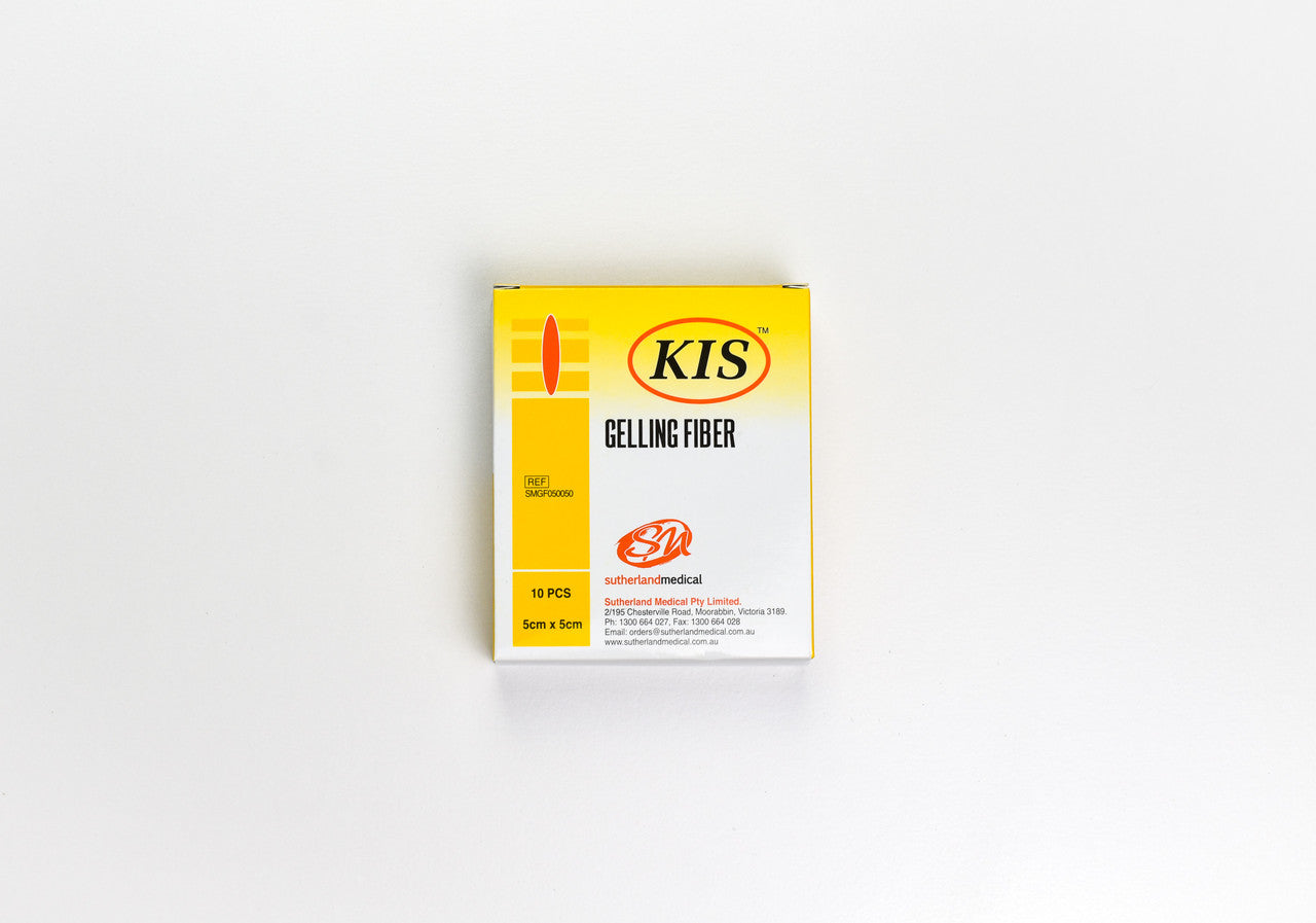 KIS Gelling Fibre Dressing, Box of 10 - All Sizes