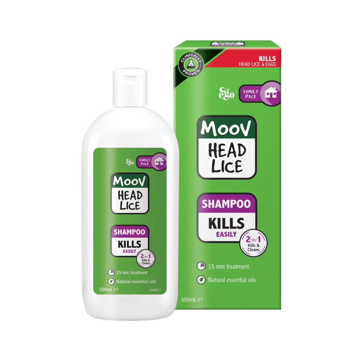 Ego MOOV Head Lice Shampoo (200mL / 500mL)