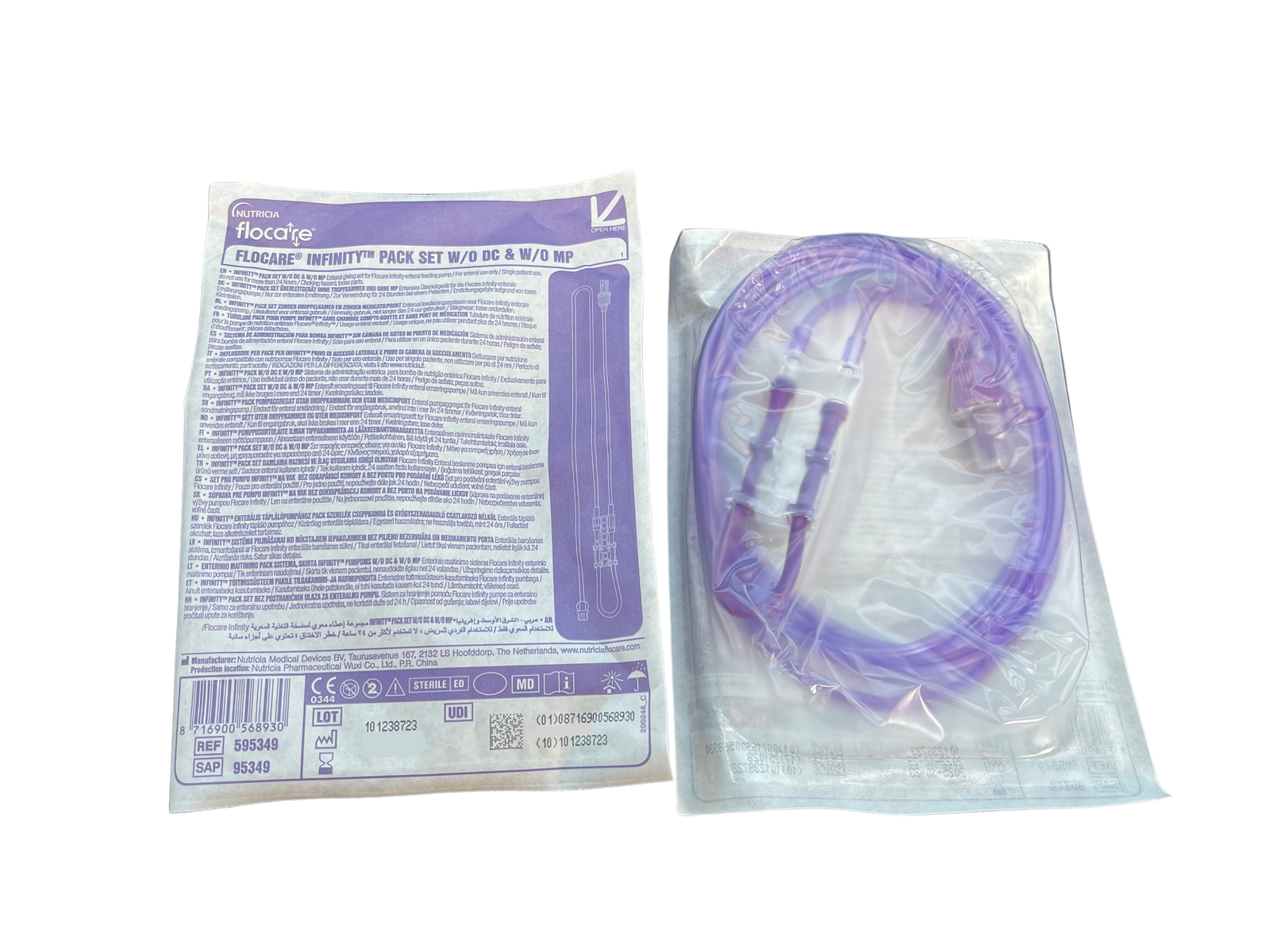 Nutricia Flocare Infinity Pack Set Y-Port (95347) No-Port (95349)