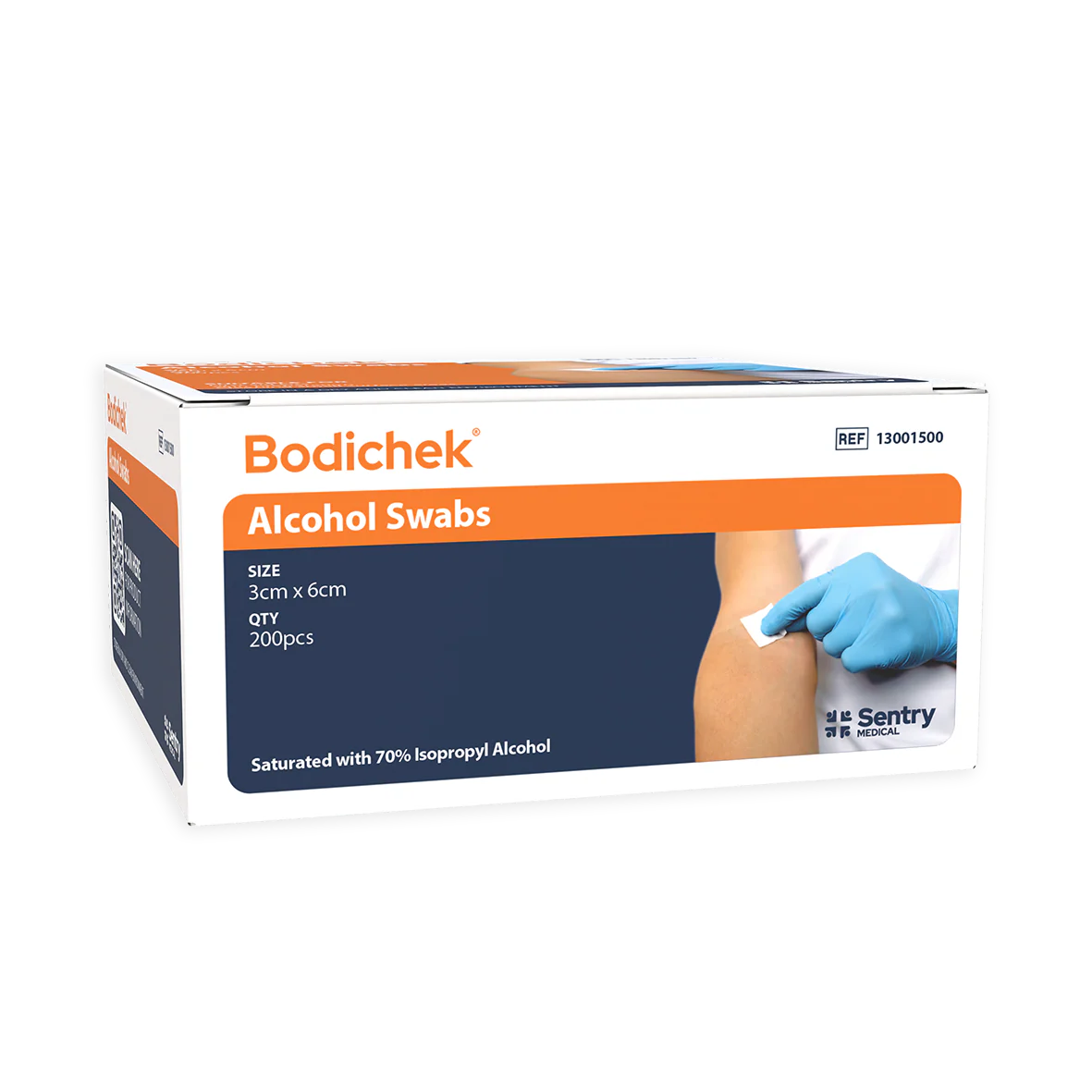 Sentry Bodichek Alcohol Swab 3x6cm (13001500), 200/pk