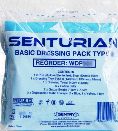 SENTRY MEDICAL | Senturian Basic Dressing Pack Sterile - All types