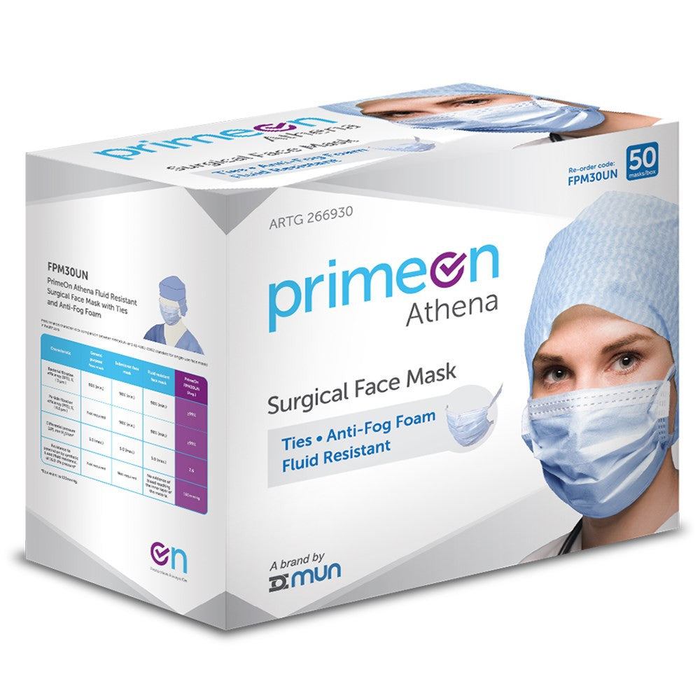 PrimeOn Athena Level 3 Surgical Face Mask  - Box of 50