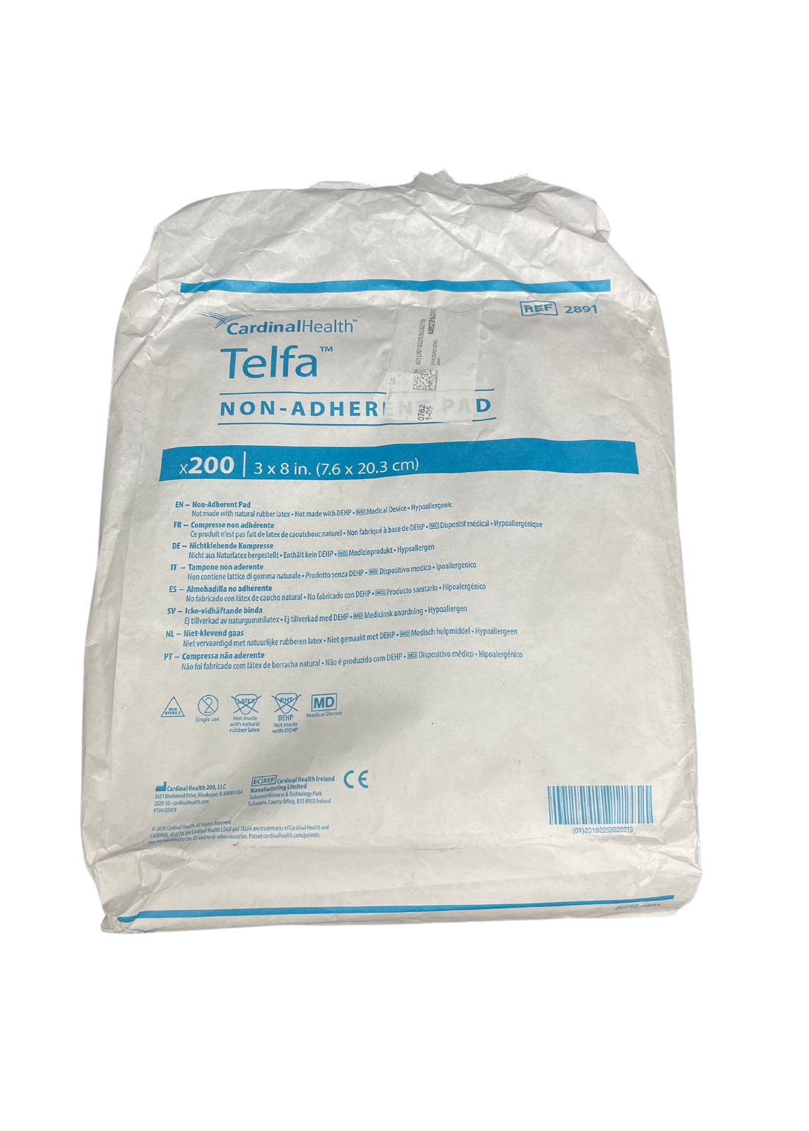 Covidien Telfa Dressing 7.5cmx20cm Non Adhesive Non Sterile (2891)