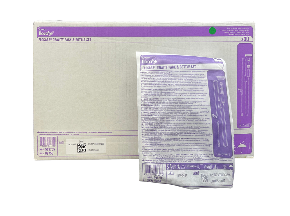 Nutricia Flocare Gravity pack & Bottle Set Y-port & Drip Chamber (89755)