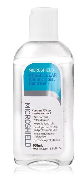 Microshield Angel Clear Antimicrobial Hand Gel 100mL (70001142)
