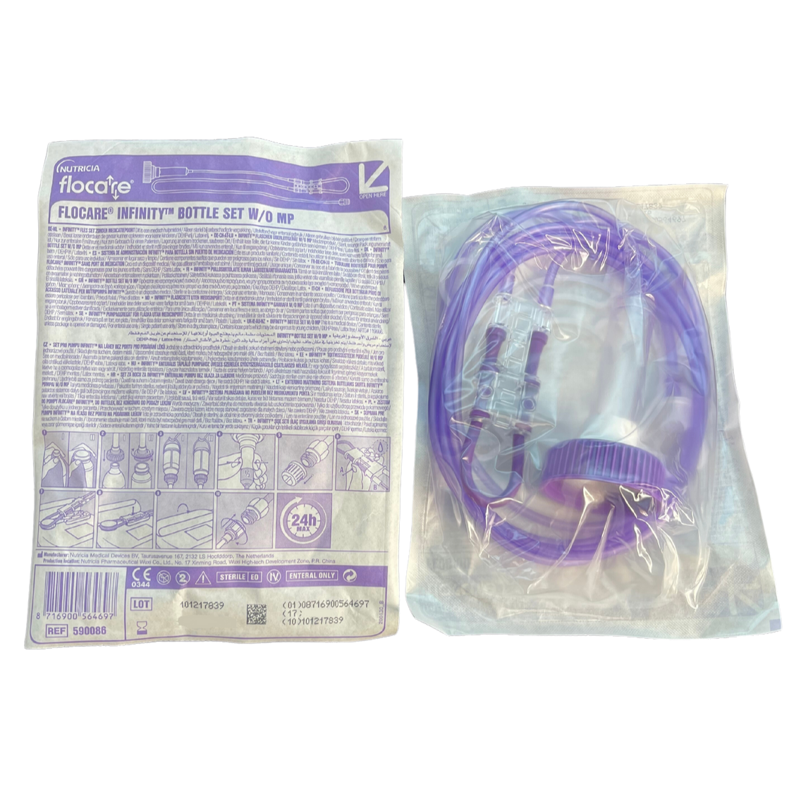 Nutricia Flocare Infinity Bottle Set Y Port (101587) No Port (90086)