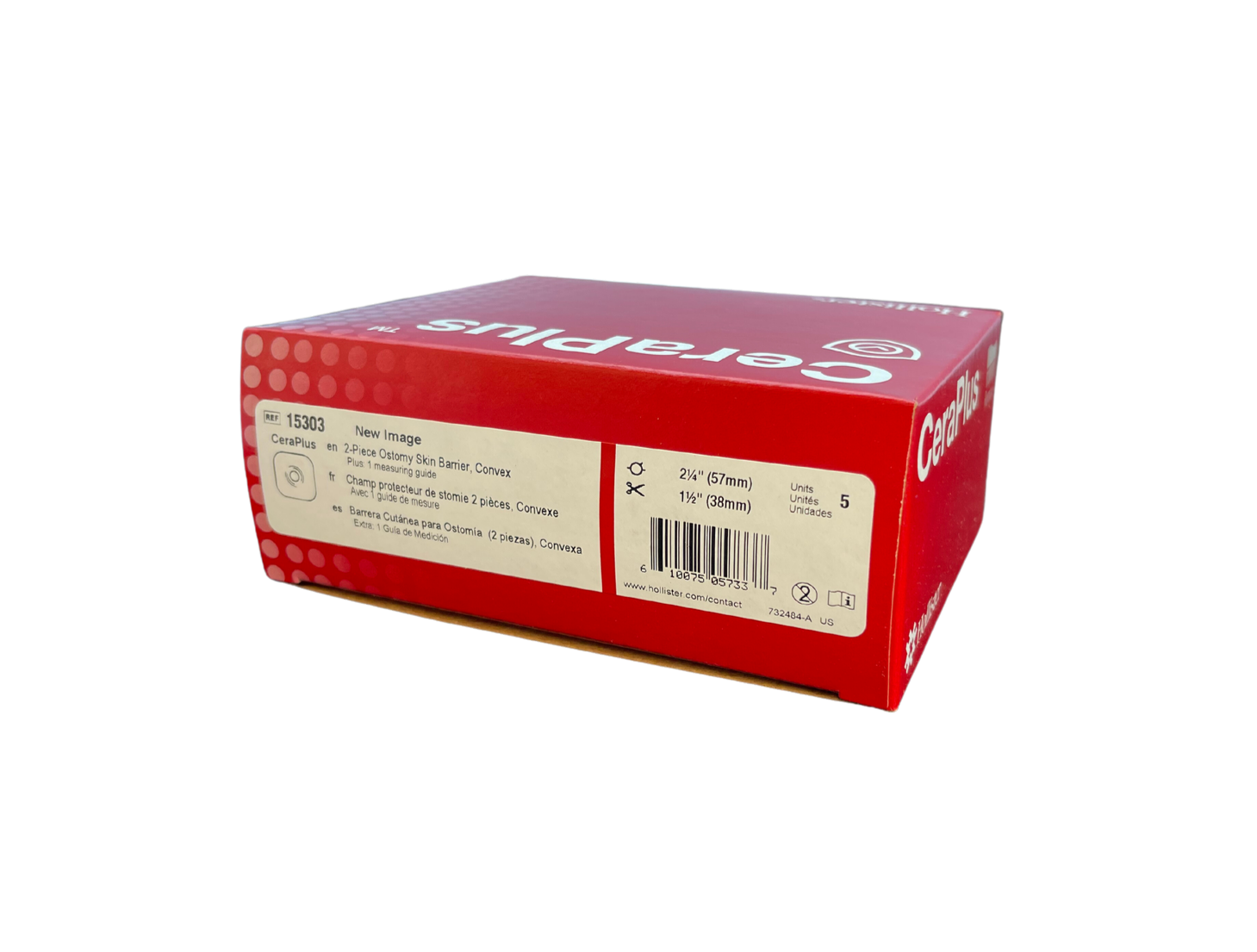 Hollister New Image Convex CeraPlus Skin Barrier Without Tape Border, CTF - All Sizes