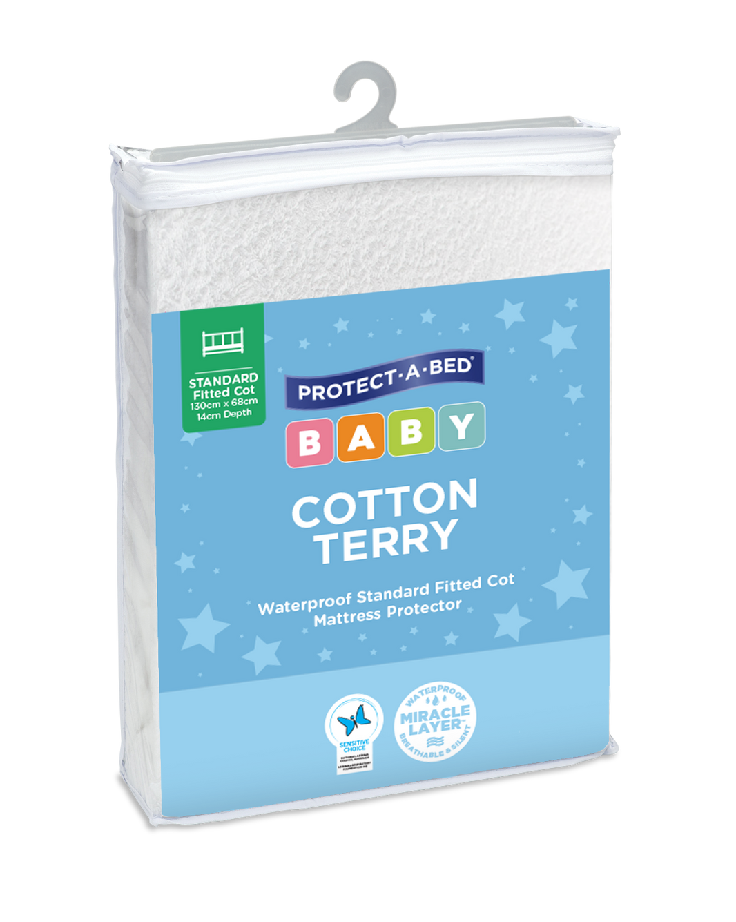 Cotton Terry Fitted Cot Protector