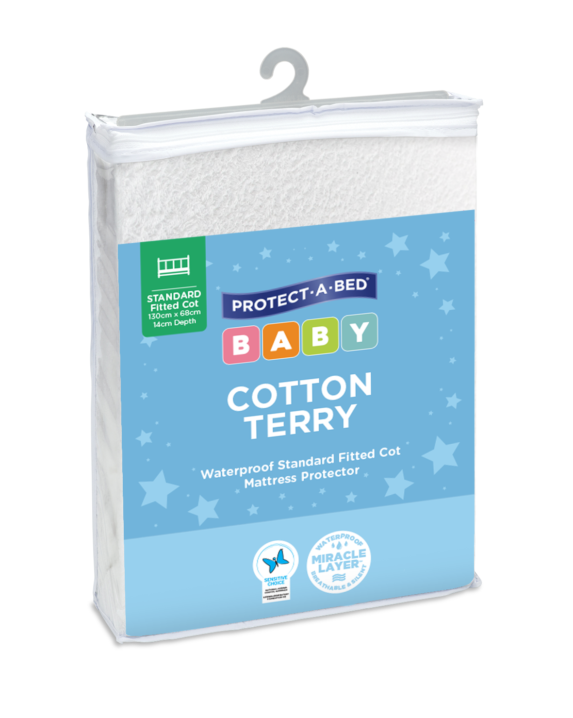 Cotton Terry Fitted Cot Protector