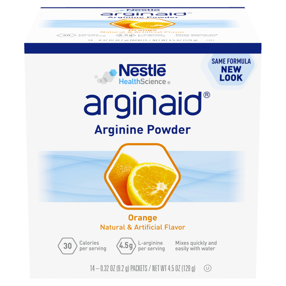 Nestle Arginaid Fat Free Arginine Powder 9.2g Sachets - All Flavours