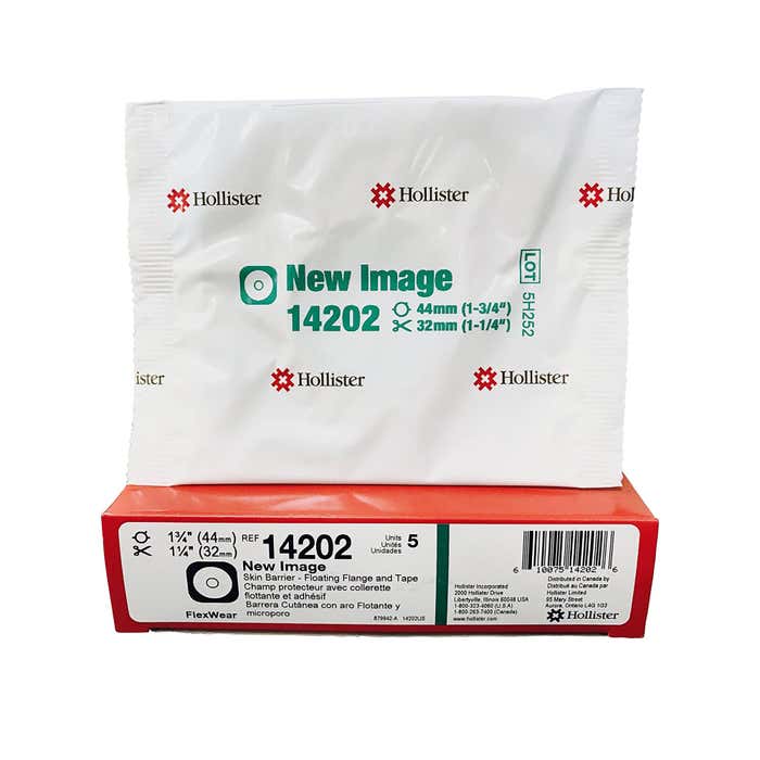 Hollister New Image Flat FlexWear Skin Barrier With Adhesive Tape Border - All Sizes