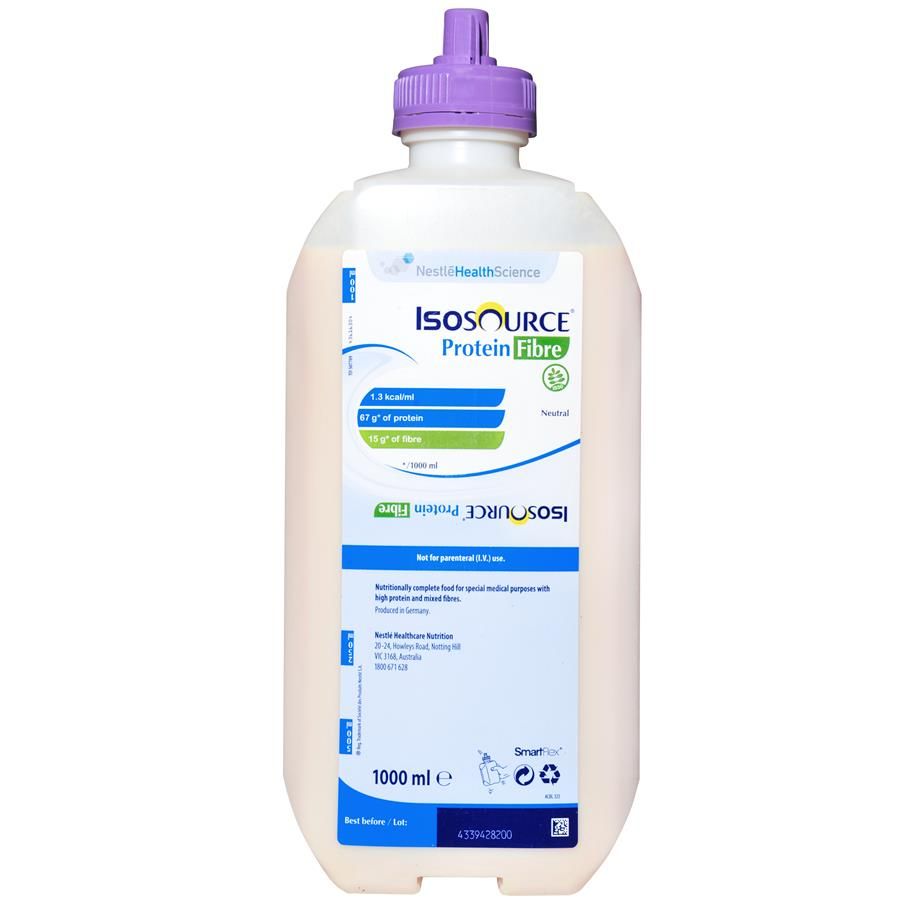 Nestle Isosource SmartFlex Neutral Bottle, 1000mL, Ready to Hang - All Types