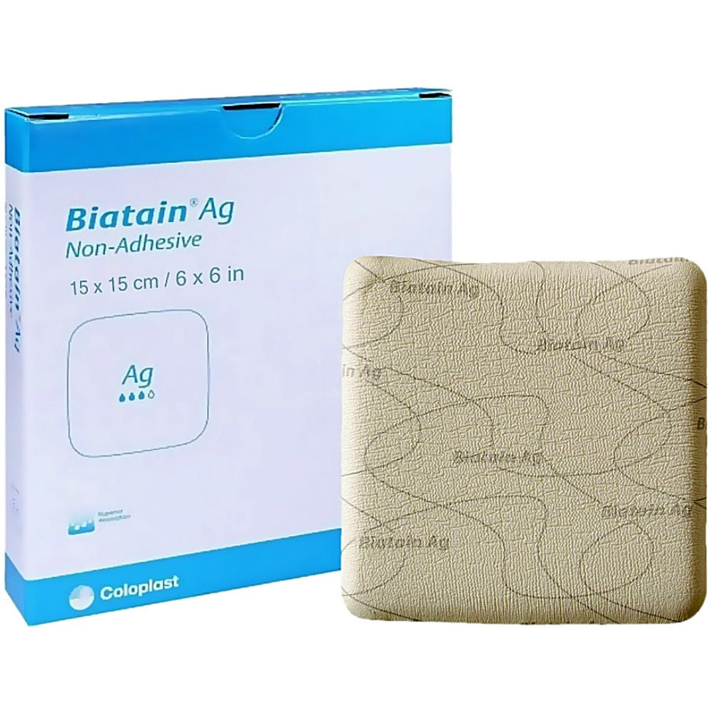 Coloplast Biatain Ag Anti Bacterial Non-Adhesive Foam Dressing - All Sizes