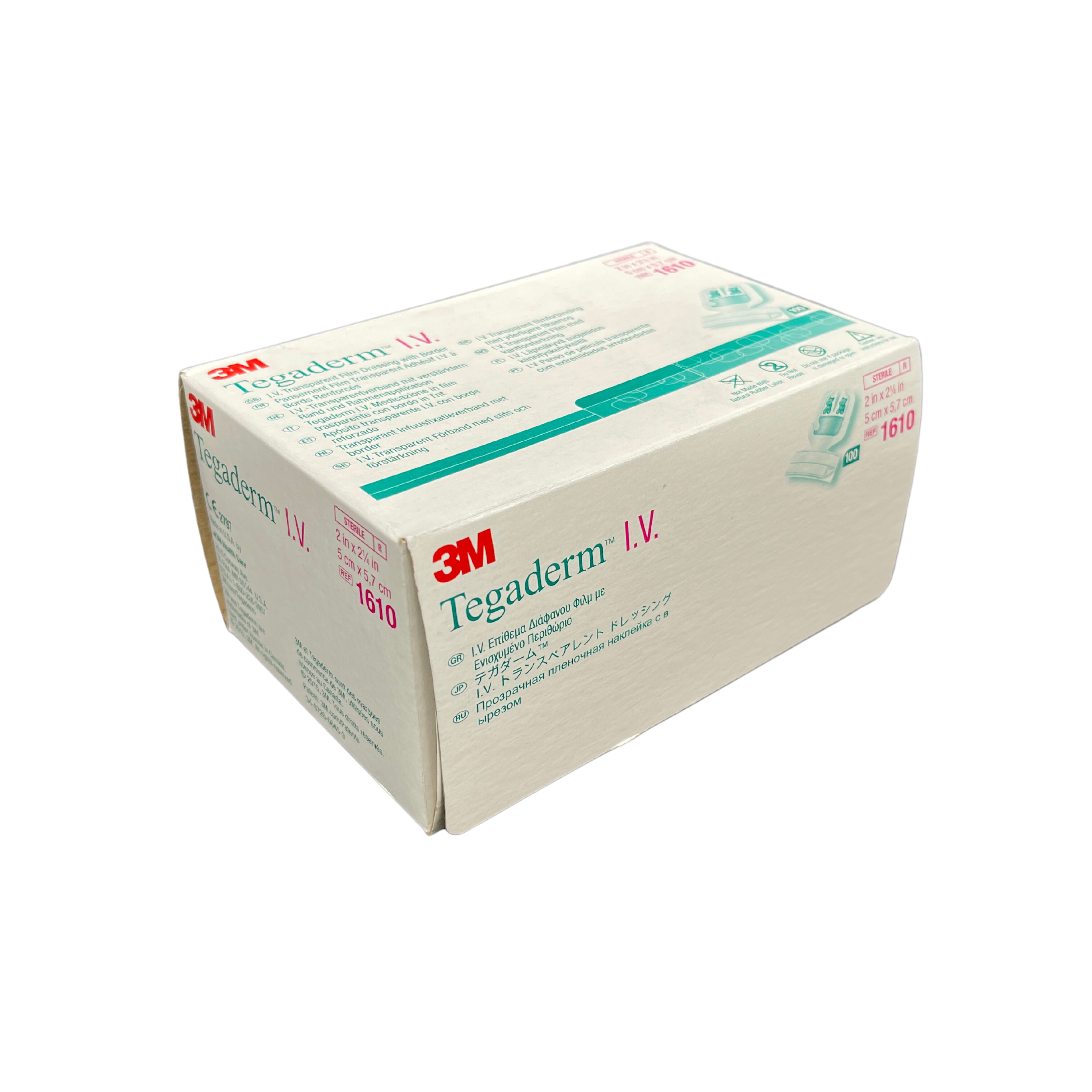 3M Tegaderm I.V. Transparent Film Dressing Peadiatric 5cm x 5.7cm 1610