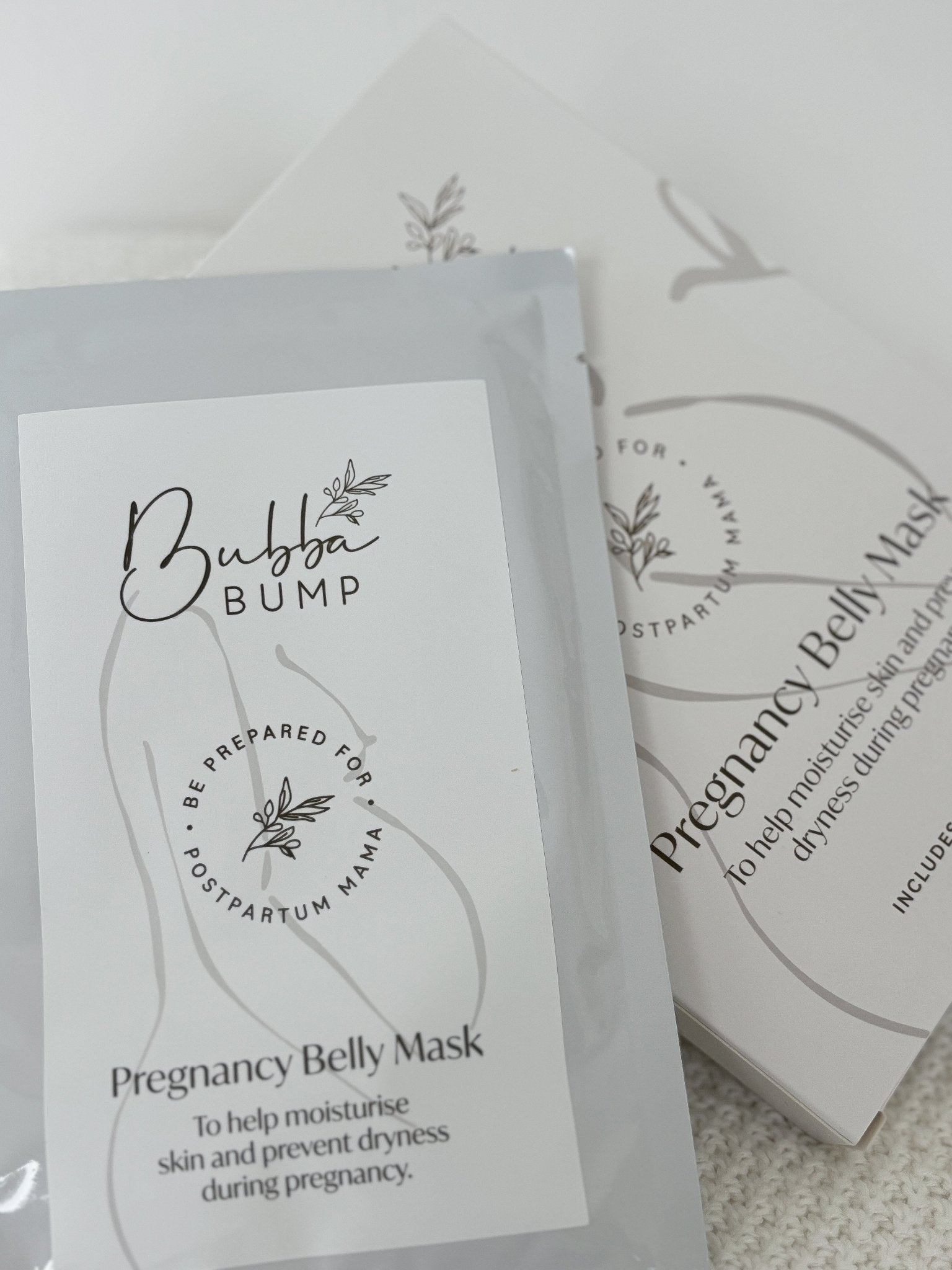 3 pack Organic Pregnancy Belly Mask - Bubba Bump