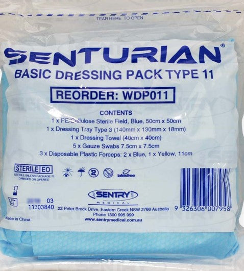 Senturian Machine SENTRY MEDICAL | Senturian Basic Dressing Pack Sterile - All types ...