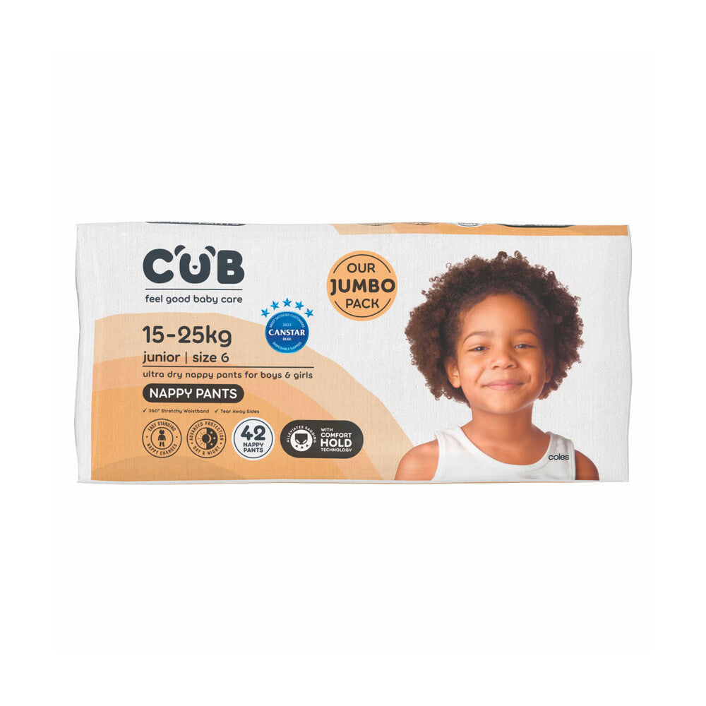 CUB Nappy Pants Junior Jumbo Size 6, 42pcs/ pack – KEEPING CONTAINED ...