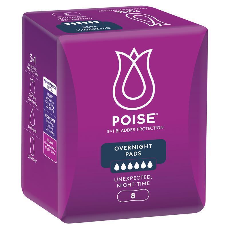 Poise | Pads Overnights 390mm Long Female 770mL 91871