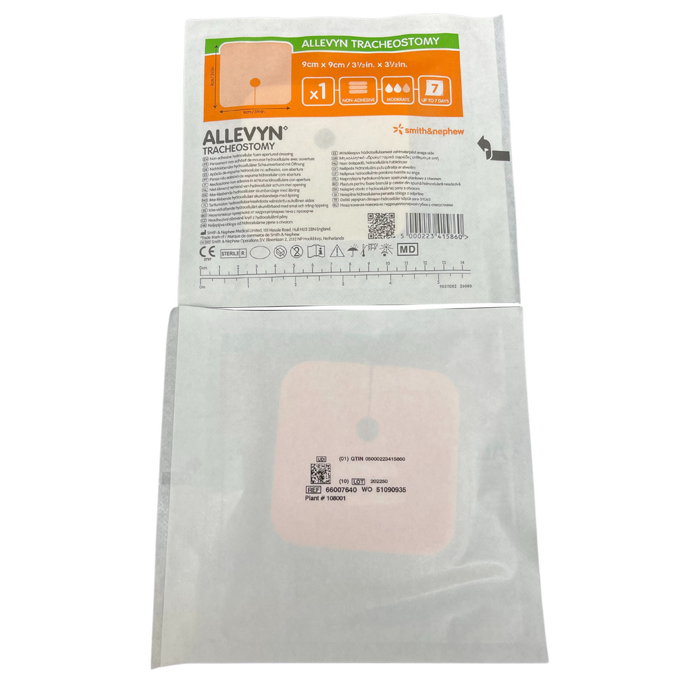 Smith & Nephew Allevyn Tracheostomy Dressing Size 9cmx9cm (66007640)