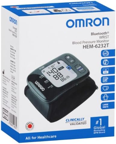 Omron HEM6232T Bluetooth Wrist Blood Pressure Monitor