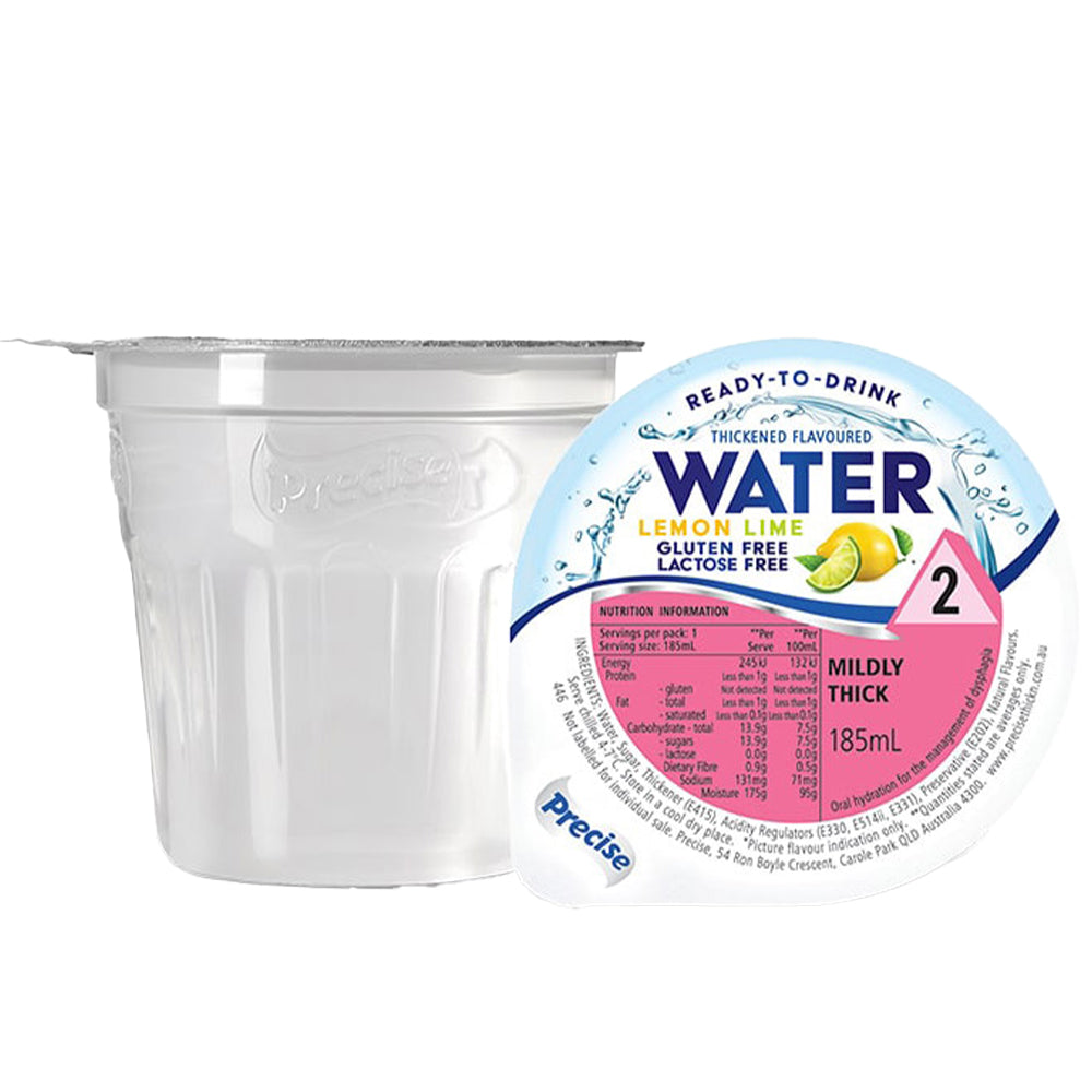 Precise | Ready to drink Lemon Lime Water, 185mL, Pack of 12 (Level 2 - Level 3)