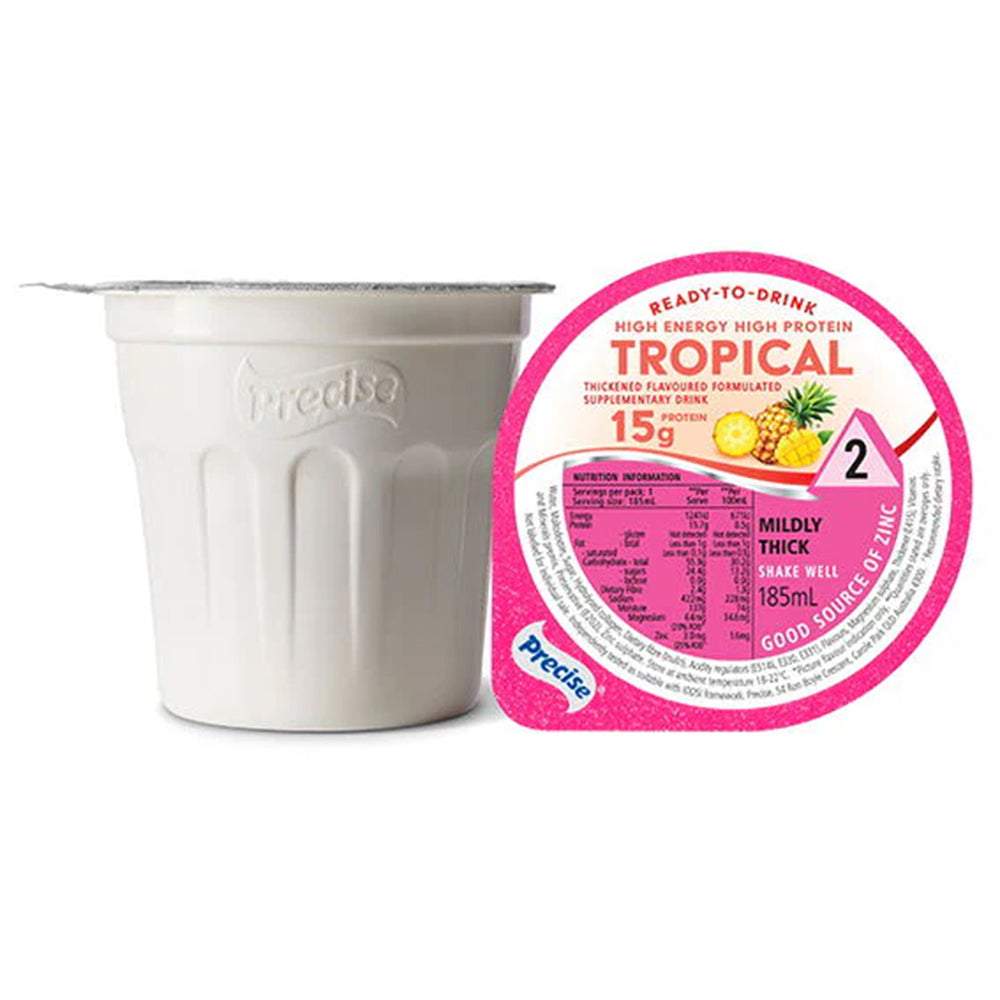 Precise | High Energy Protein Tropical Flavoured Drink 185mL Pack of 12 - All Types