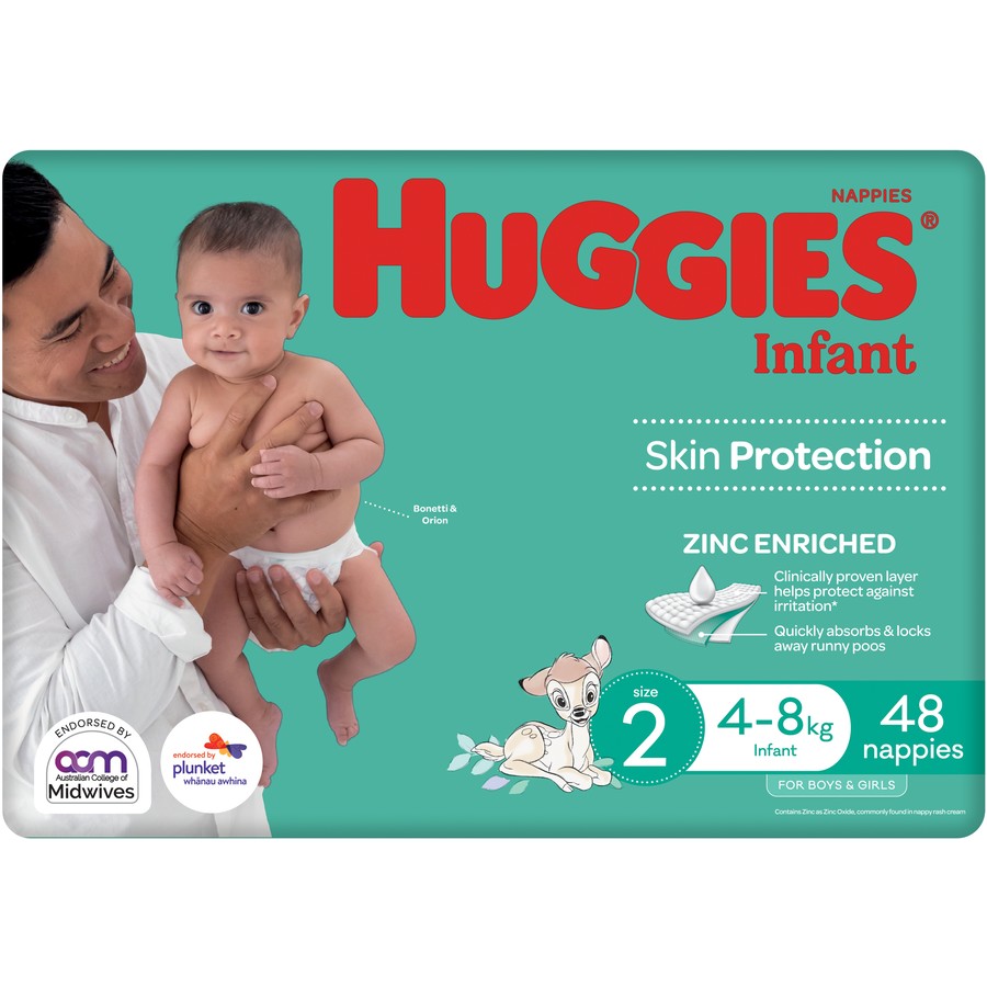 Huggies | Infant Nappies Size 2 (4-8kg) 24Pcs Pack
