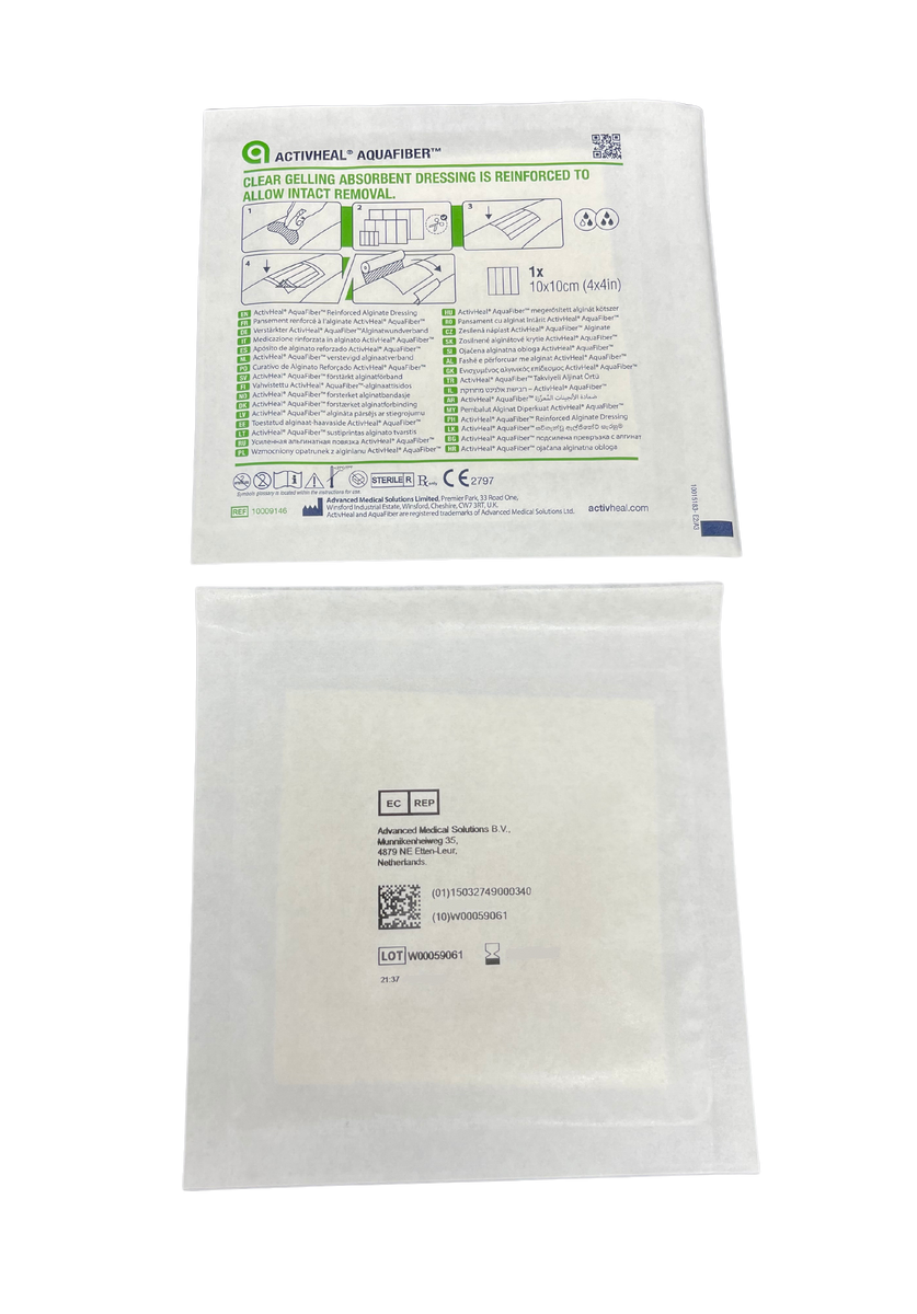Activheal Aquafiber 10 X 10cm - 10pcs/Box