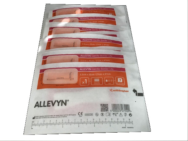 Smith & Nephew | Allevyn Gentle Border Lite Dressing, Box of 10 - All Sizes