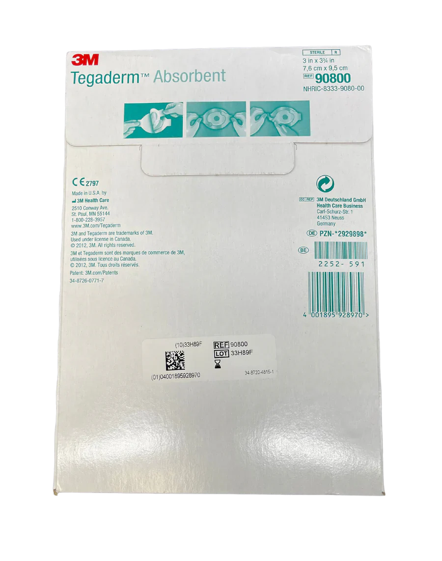 3M Tegaderm Absorbent Clear Acrylic Dressing - All Sizes