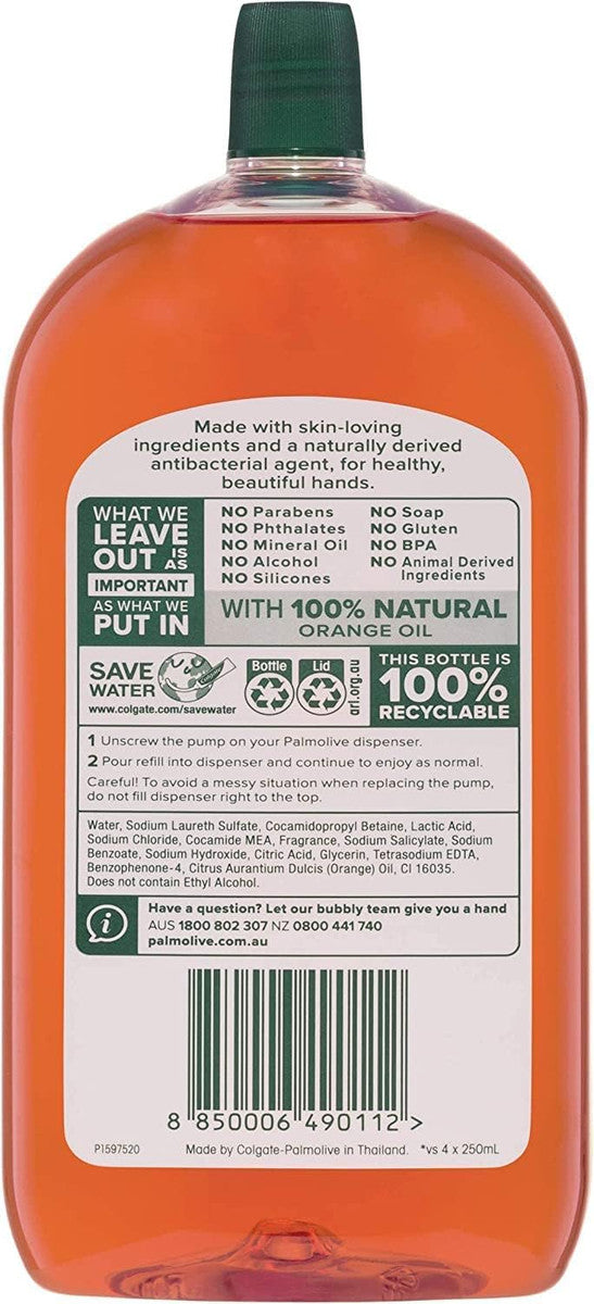 Palmolive Antibacterial Liquid Hand Wash Soap 3L (3 x 1L packs) - All Flavours