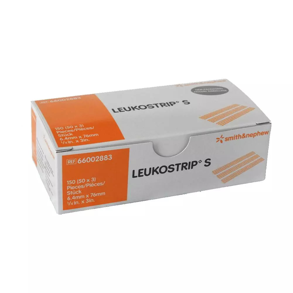 Smith & Nephew Leukostrip S Tan Skin Closure (4 x 38mm / 6.4 x 76mm)