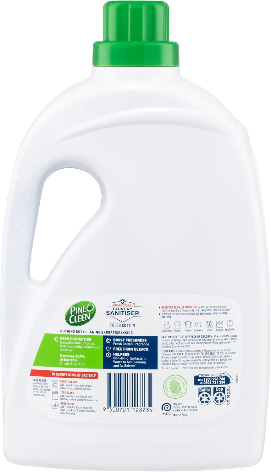 Pine O Cleen Laundry Sanitiser, Fresh Cotton, 2L - Each