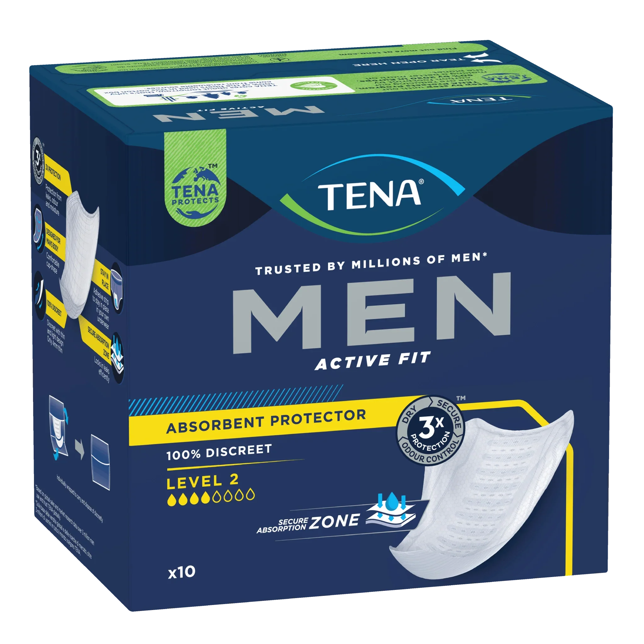 TENA | MEN Active Fit Absorbent Protector Level 2
