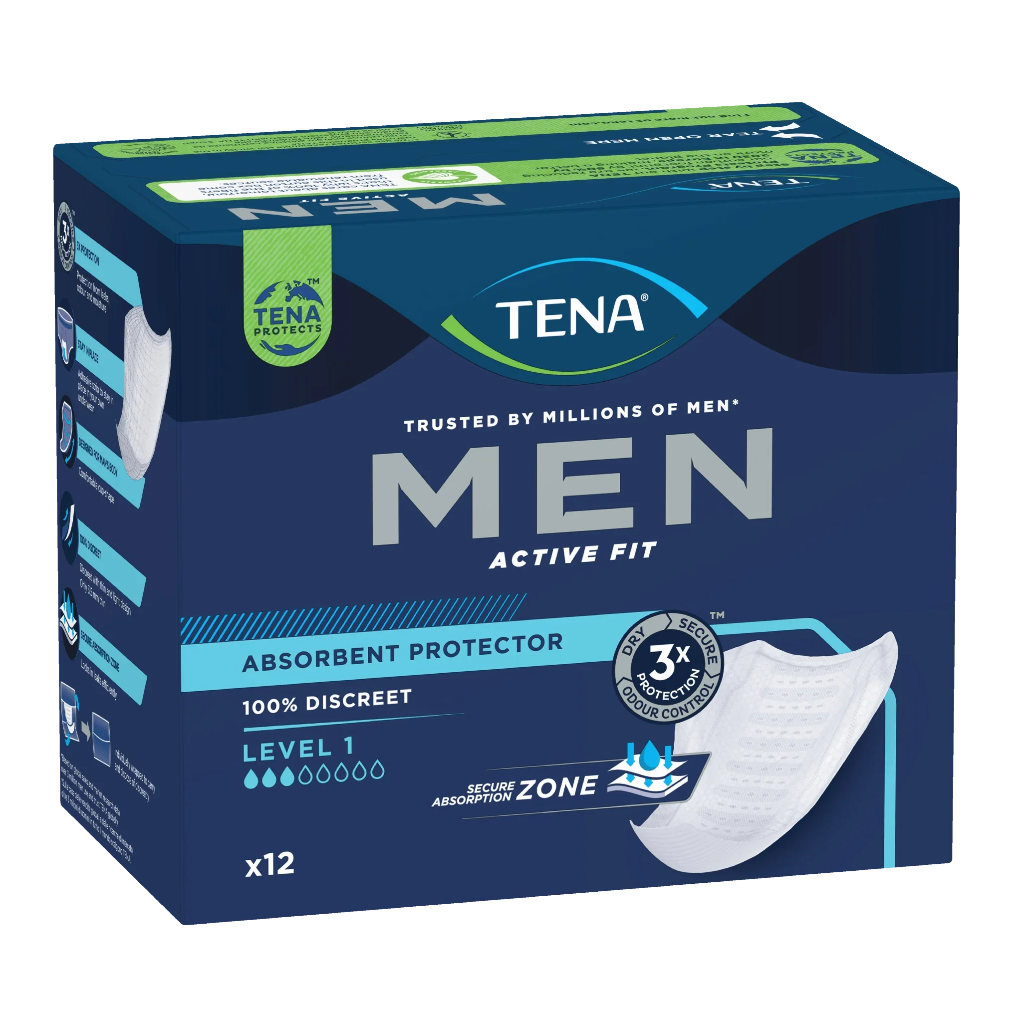 TENA | MEN Active Fit Absorbent Protector Level 1