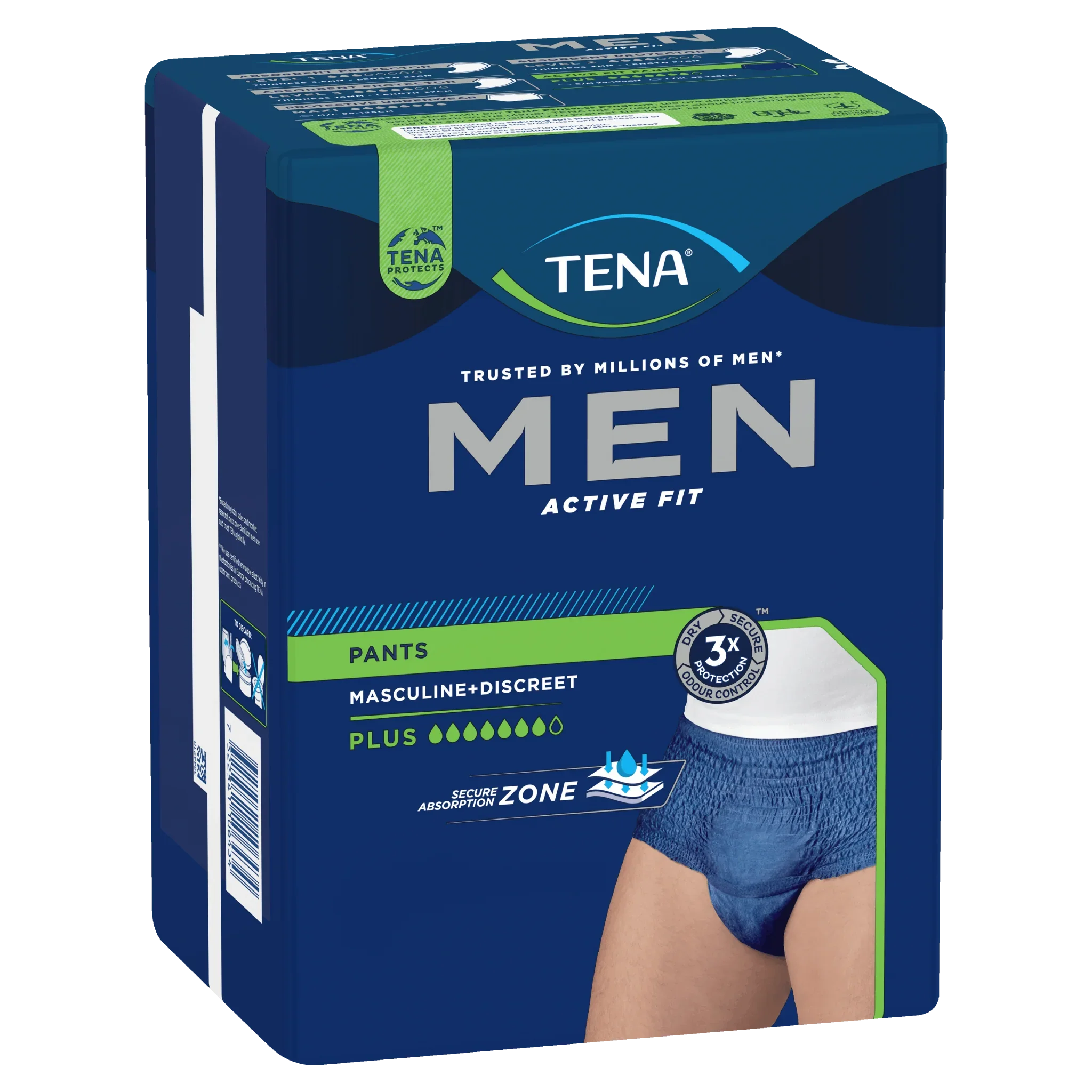 TENA | MEN Active Fit Pants Plus Navy