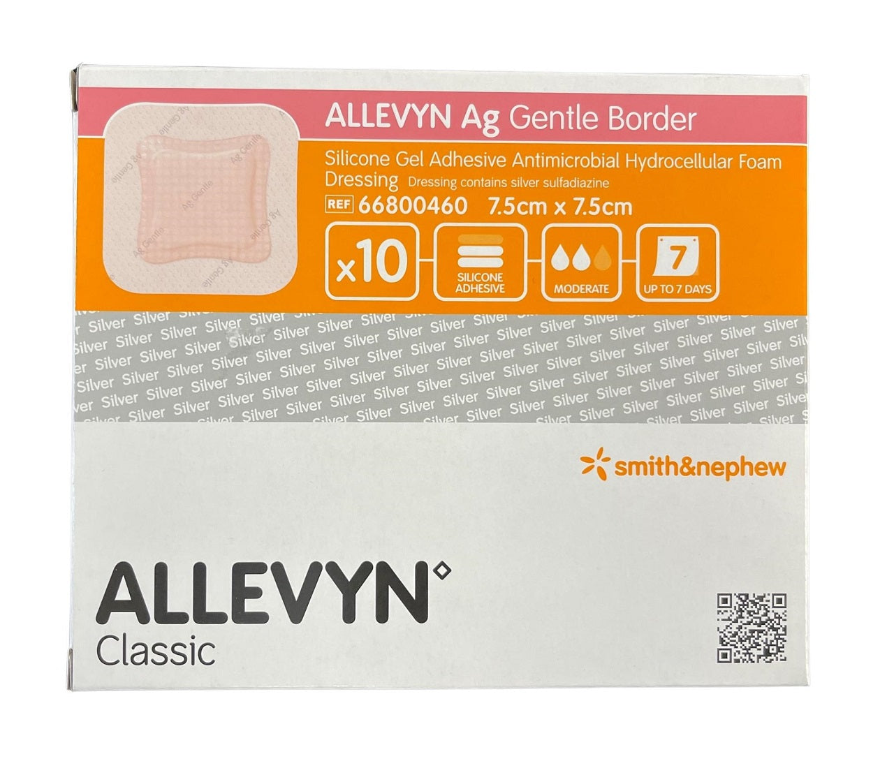 Smith & Nephew Allevyn Ag Gentle Border Dressing - All Sizes