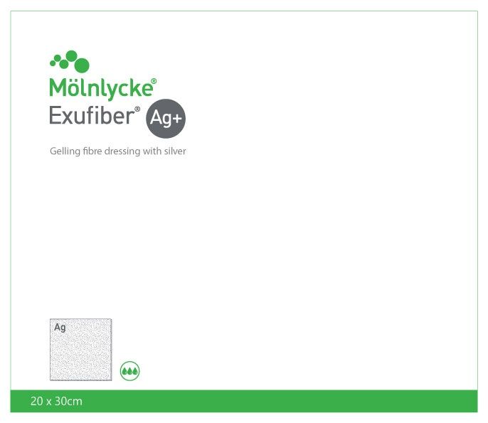 Molnlycke | Exufiber Ag+ Dressing - All Sizes