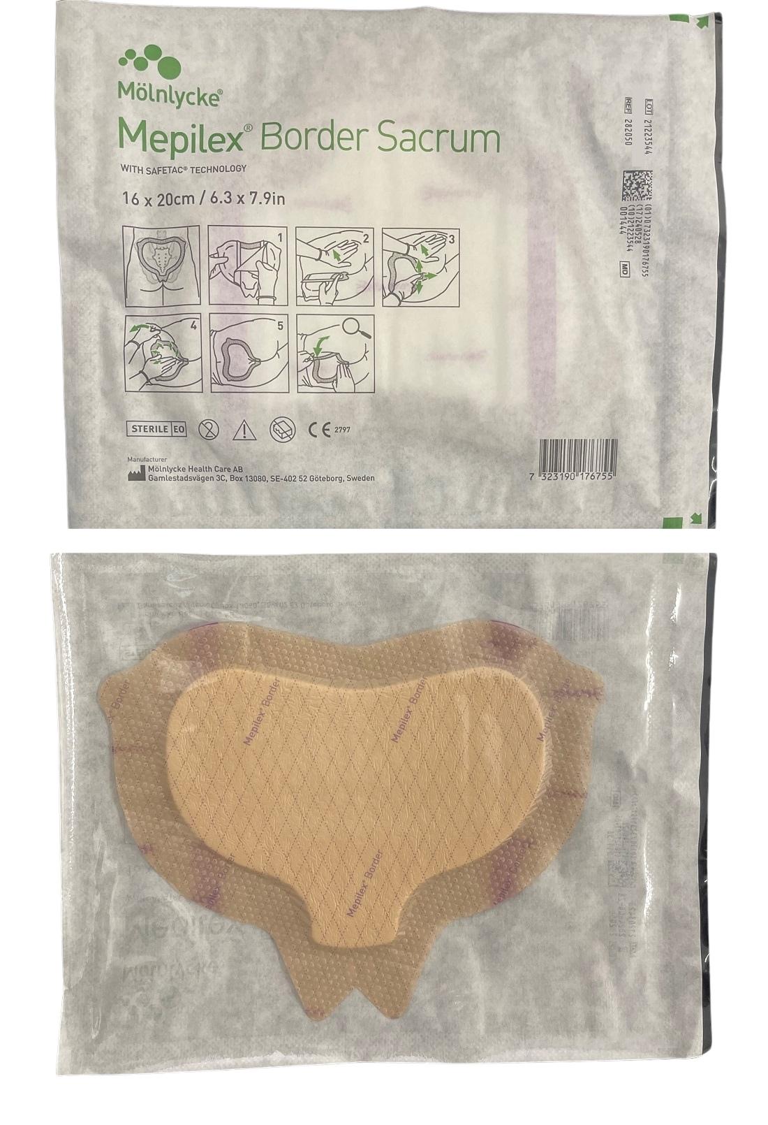 Molnlycke | Mepilex Border Sacrum 5 Layer Dressing 16cm x 20cm (282050), 22cm x 25cm (282450)