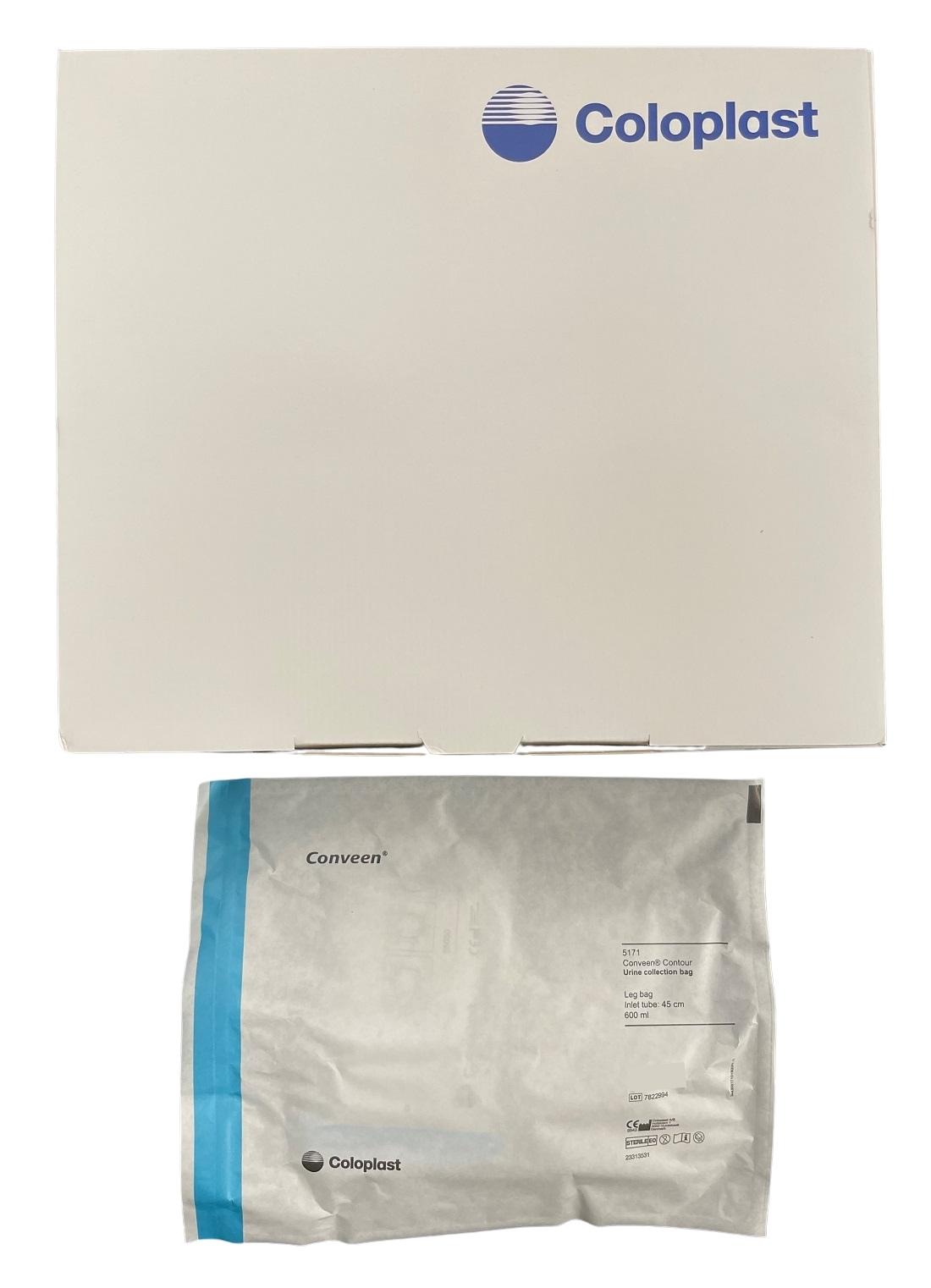 Coloplast Conveen Leg Bag Contour 600Ml 45Cm Tube Clamp Tap - All Types