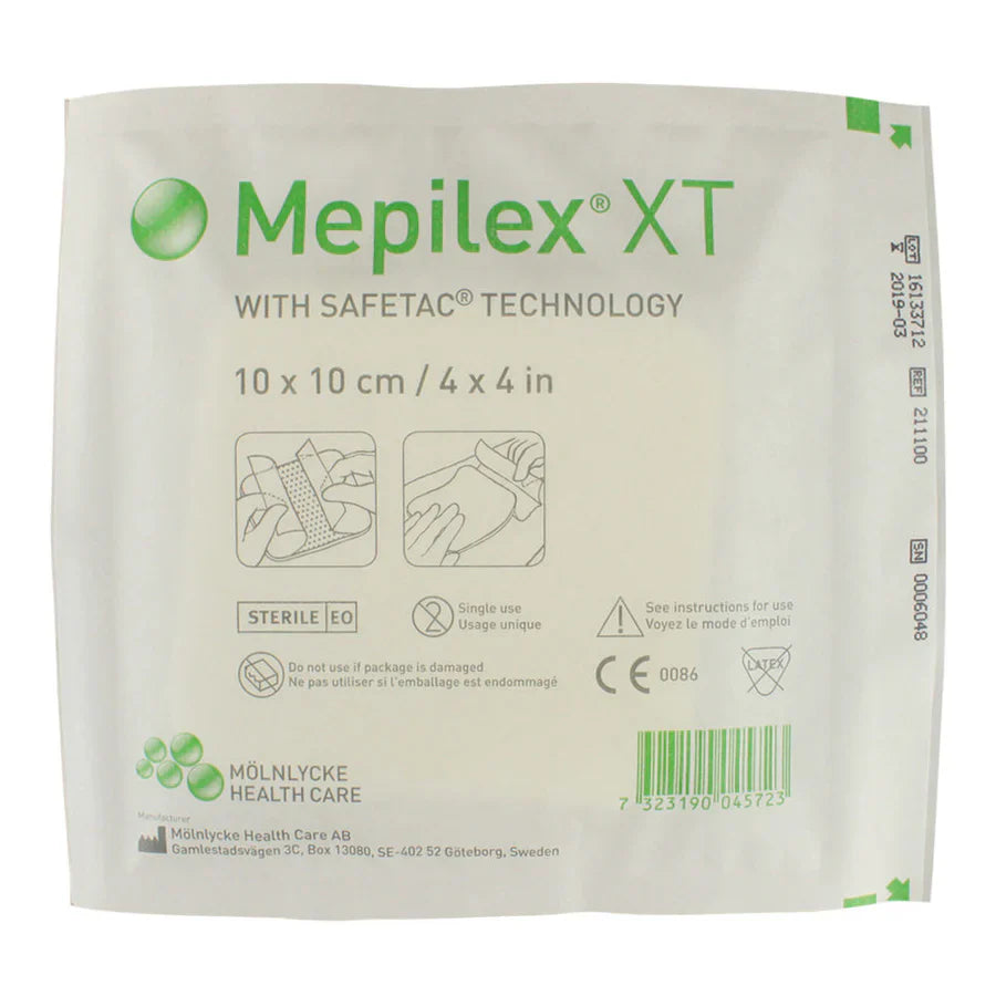 Molnlycke | Mepilex XT Absorbent Foam Dressing 10cm x 10cm, Each (211100)