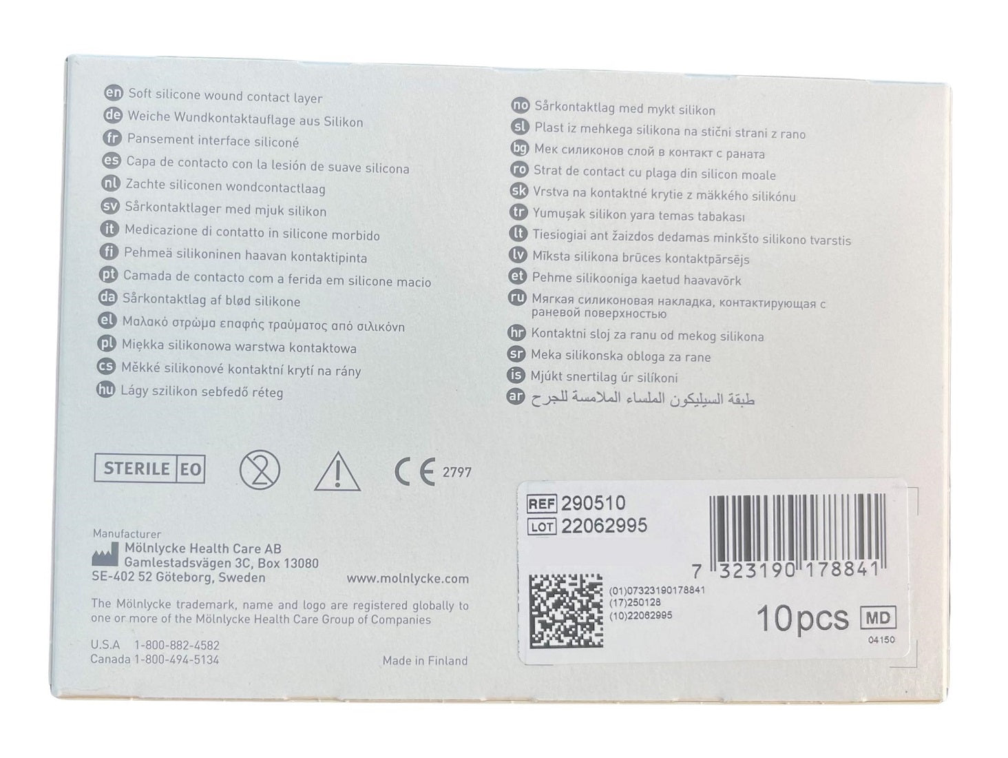 Molnlycke Mepitel Transparent Silicone Wound Contact Layer Dressing - All Sizes
