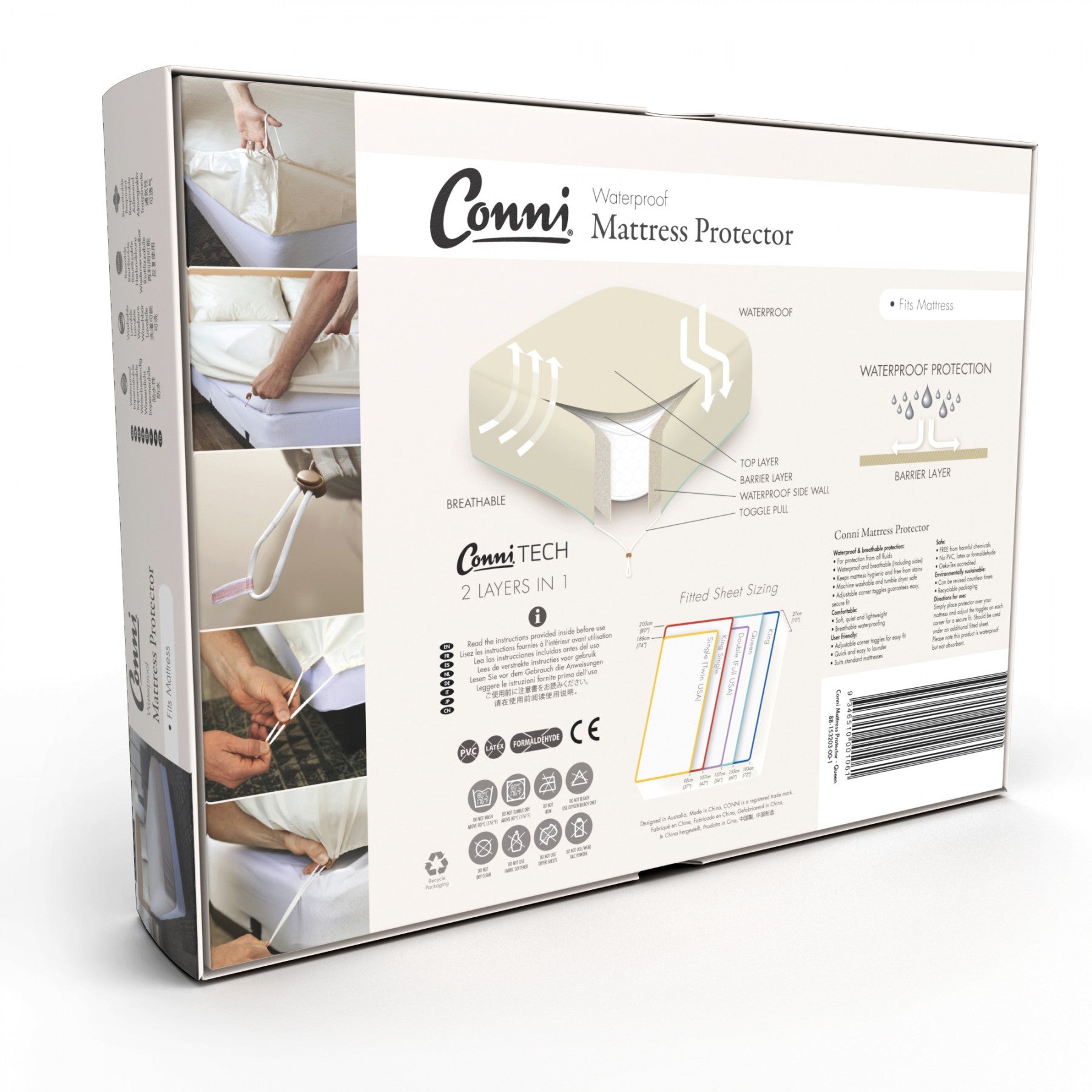 Conni Waterproof Mattress Protectors, Each - All Types