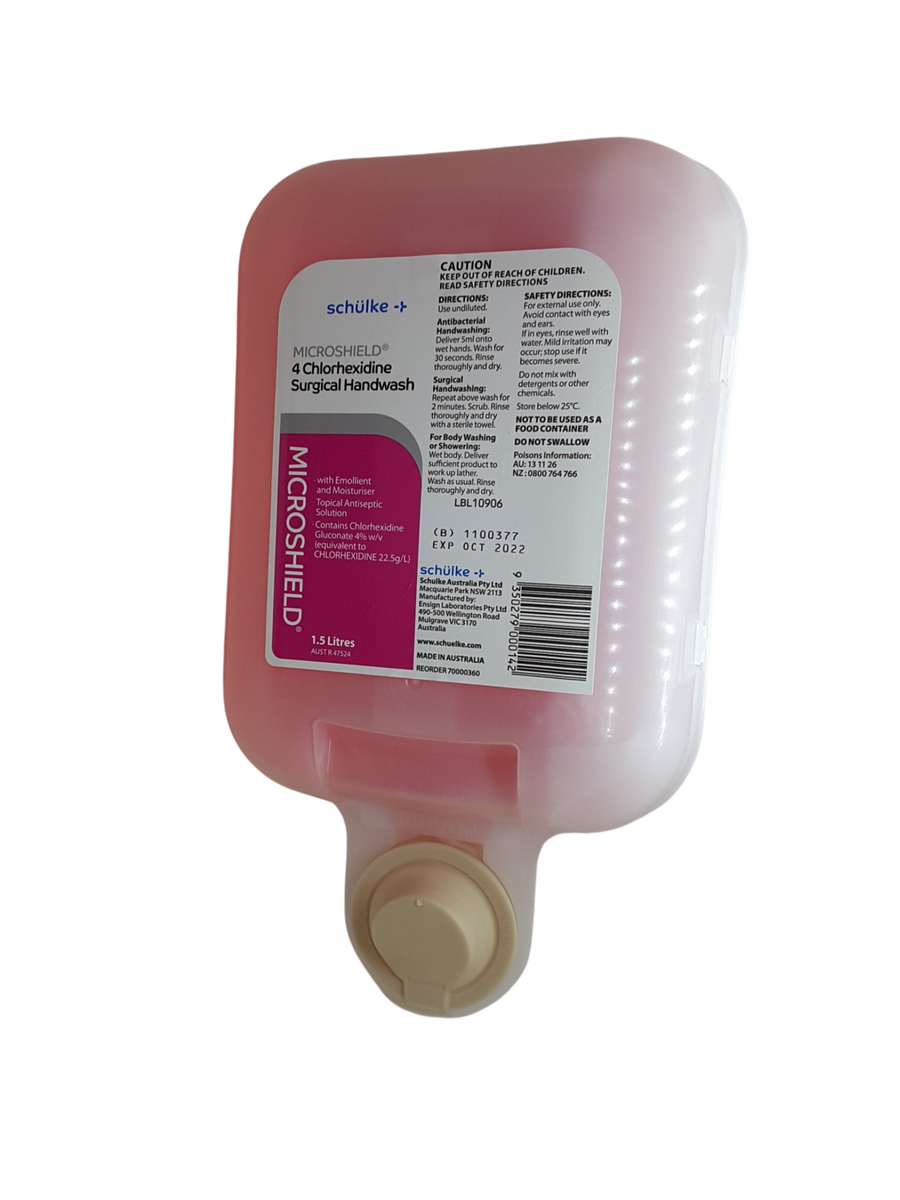 Microshield 4 Chlorhexidine Surgical Handwash 1500mL (Dispenser Not Included) (61221)