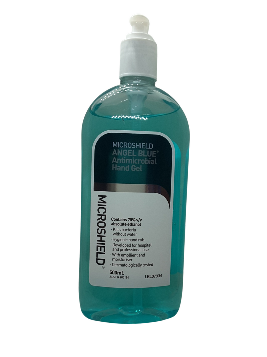 Microshield Angel Blue Antimicrobial Hand Gel 500mL (70088)