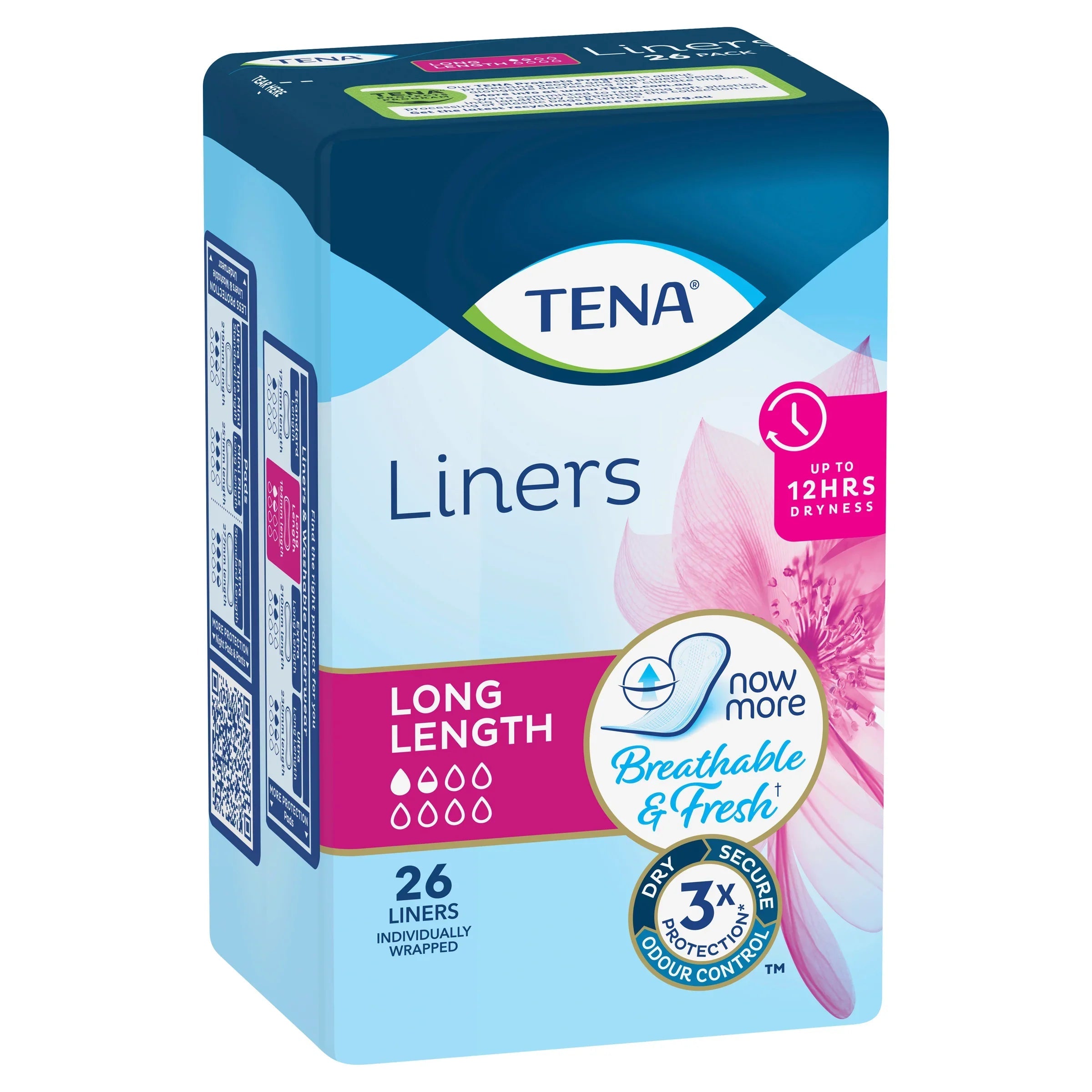 TENA | Liners Long Length 26 Pack