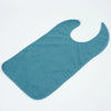 StayDry absorbent and waterproof clothing protector in teal, laid flat to showcase its full-coverage design. This adult bib is designed for seniors, individuals with disabilities, or messy eaters, featuring a soft, absorbent front and a waterproof backing for maximum protection against spills and stains.