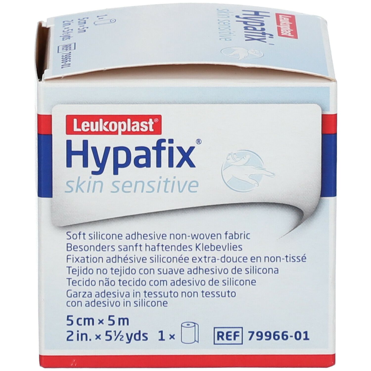 Hypafix Gentle Touch Skin Sensitive, Box of 1Roll (5cm x 5m /  5cm x 10m)
