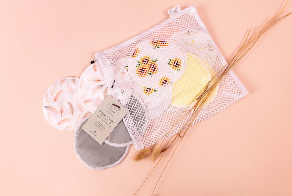 Organic Bamboo Reusable Breast Pads (14 pack) - Bubba Bump